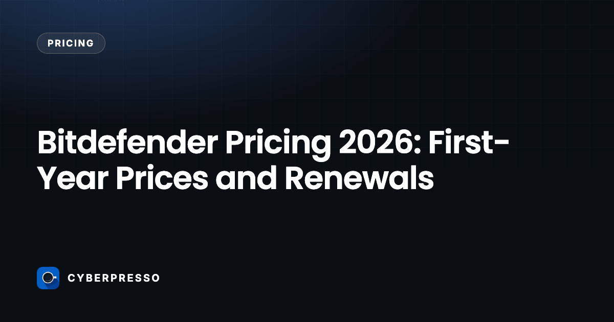 Bitdefender Pricing 2026: First-Year Prices and Renewals
