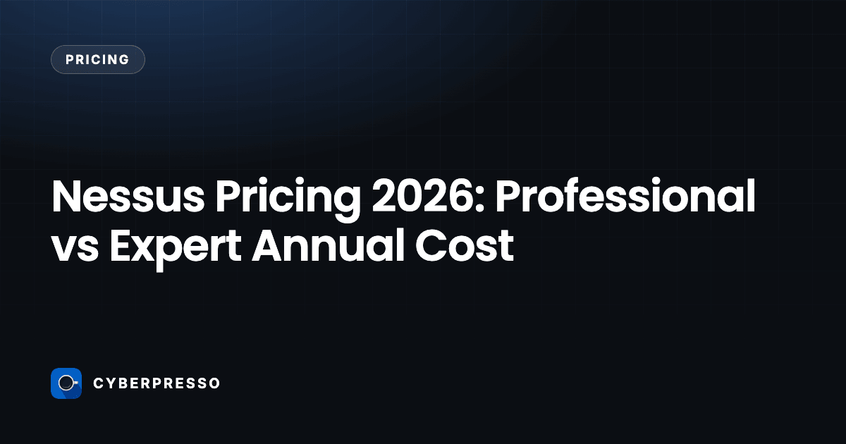 Nessus Pricing 2026: Professional vs Expert Annual Cost