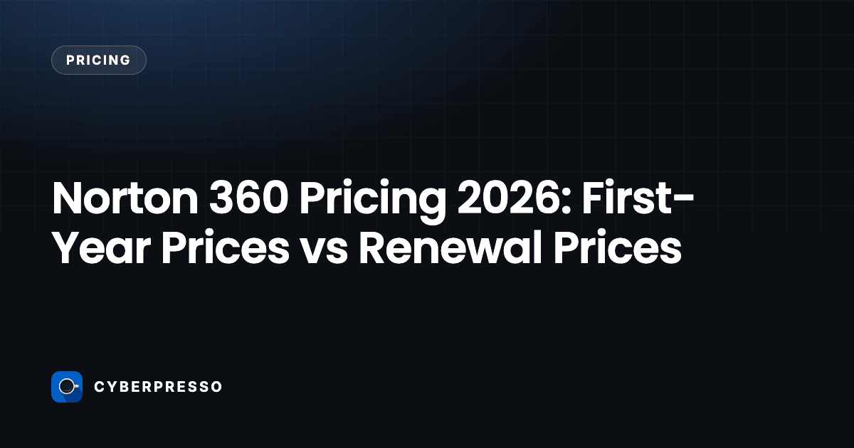 Norton 360 Pricing 2026: First-Year Prices vs Renewal Prices